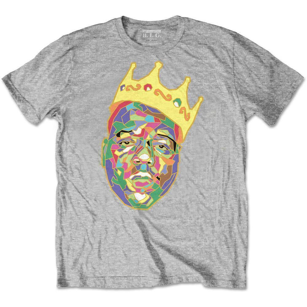 Notorious Big Kids T Shirt Crown Heather Grey